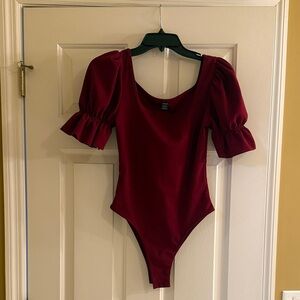Elegant Burgundy Women’s bodysuit